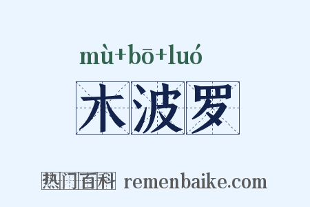 木波罗是什么意思的图片